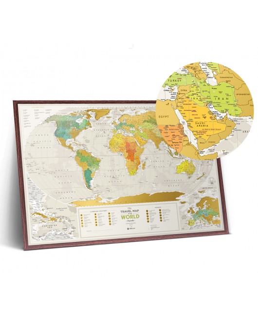 Скретч-карта Travel Map Geography World